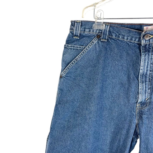 Levi Strauss Signature 100% Cotton Denim Carpenter Cargo Shorts in Size W40 - Picture 4 of 12